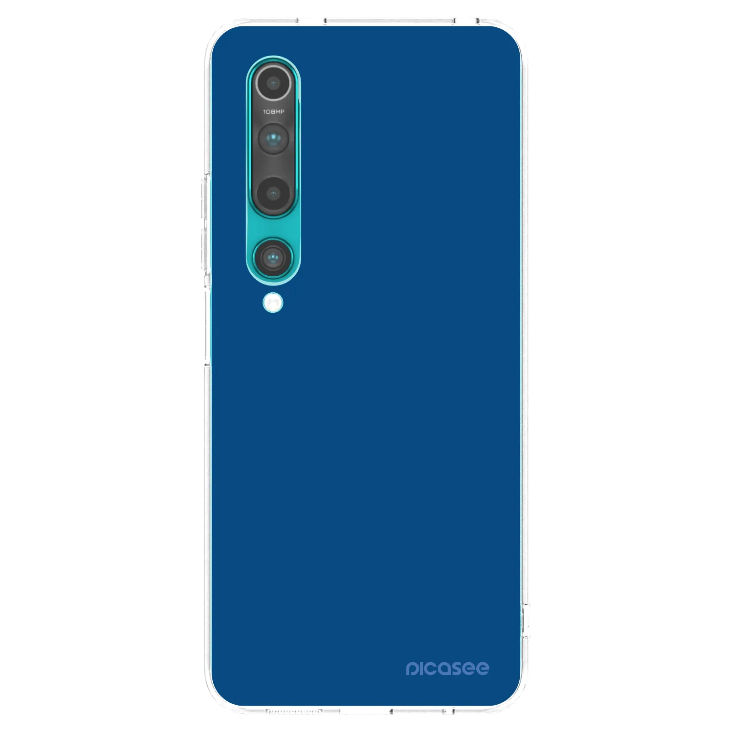 Picasee Xiaomi Mi 10 Hülle - Transparentes Silikon - Navy Blue