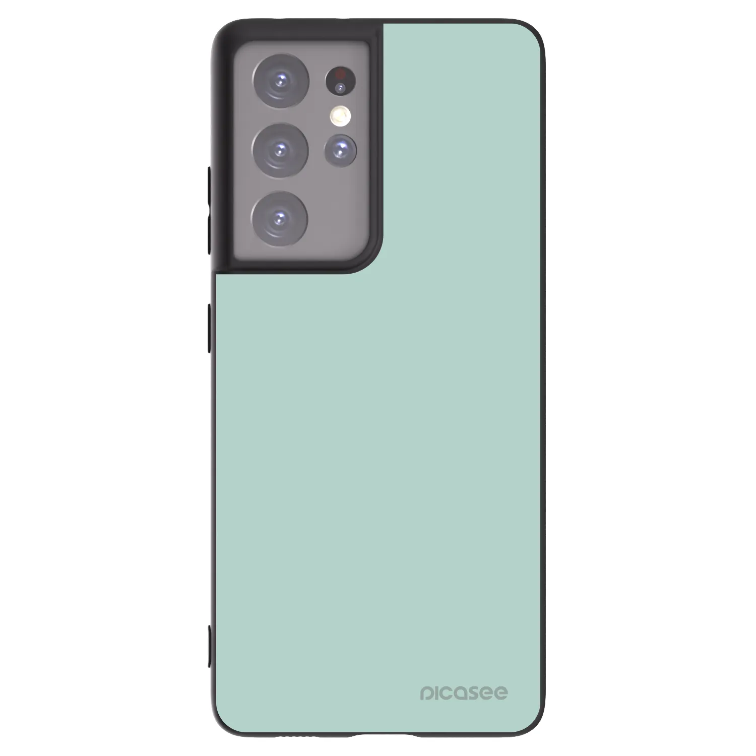 Picasee Samsung Galaxy S21 Ultra 5G G998B Hülle - Schwarzes Silikon - Pastel Charm