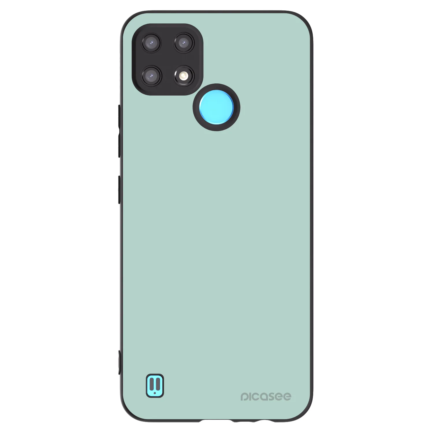 Picasee Realme C21 Hülle - Schwarzes Silikon - Pastel Charm