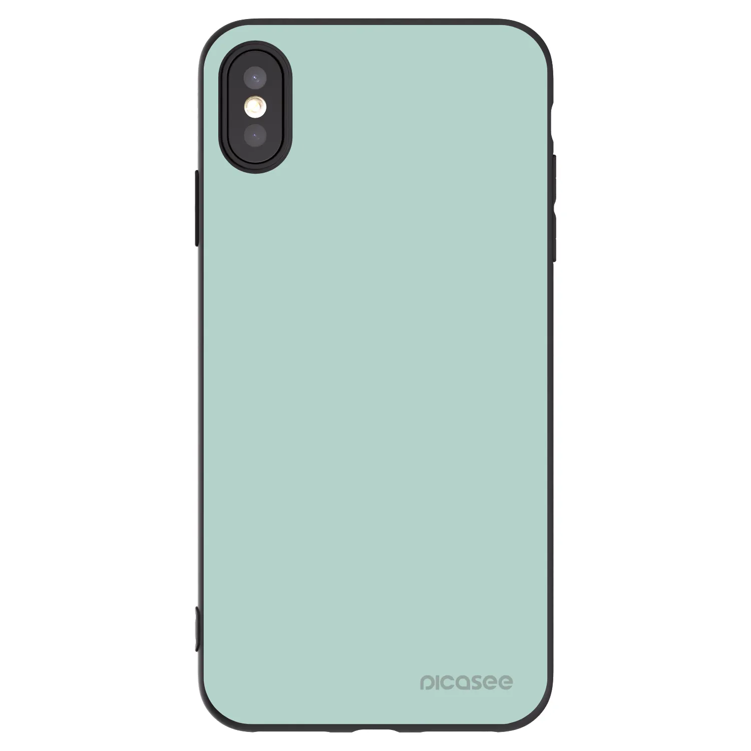 Picasee Apple iPhone XS Max Hülle - Schwarzes Silikon - Pastel Charm