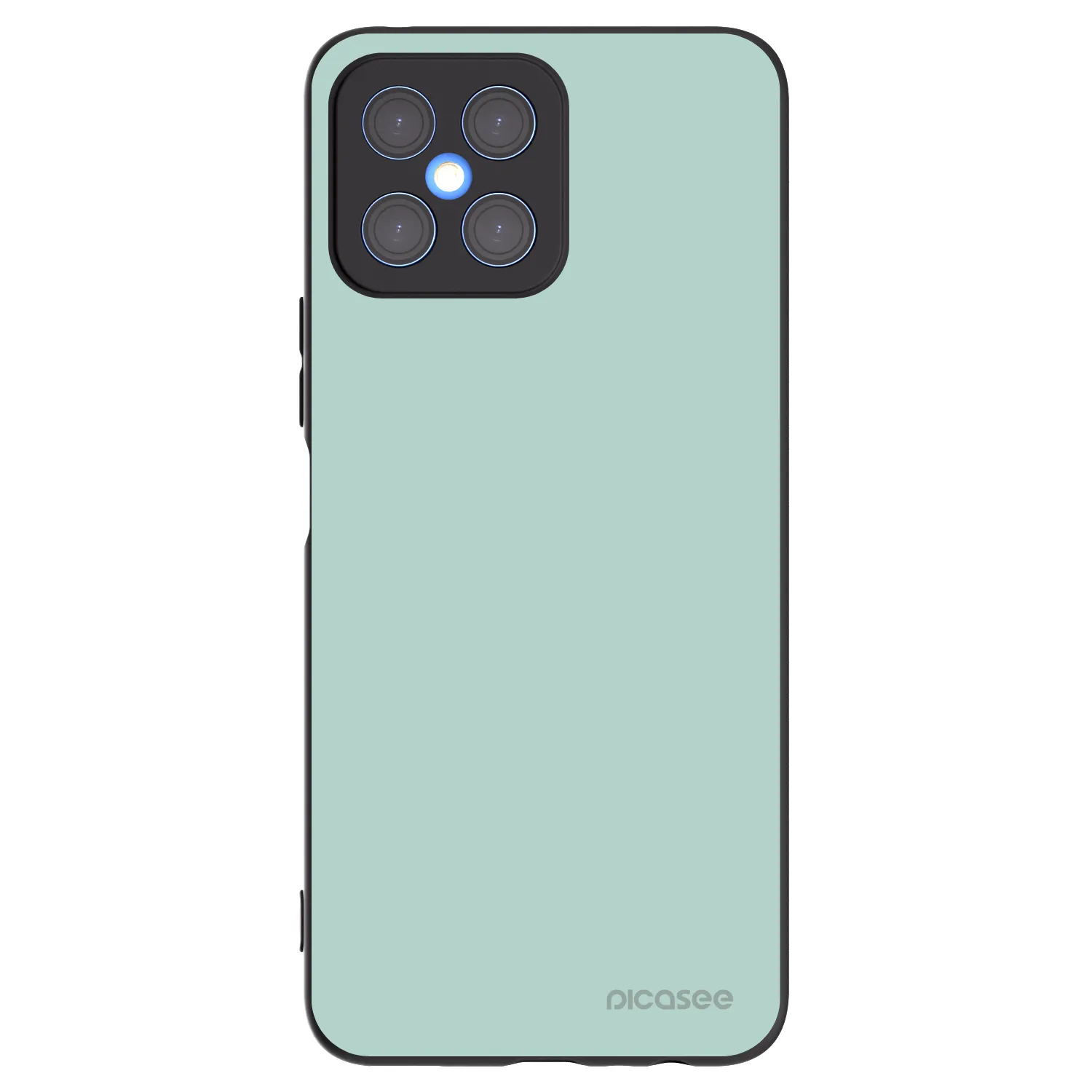 Picasee Honor X8 4G Hülle - Schwarzes Silikon - Pastel Charm