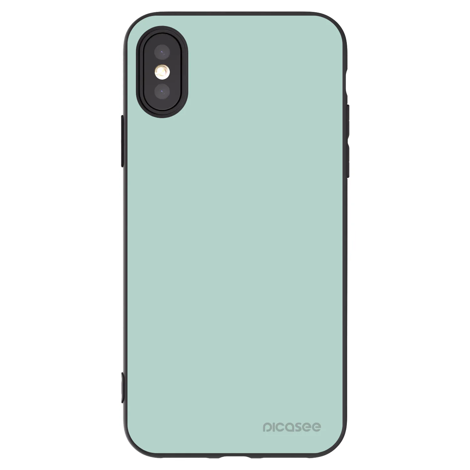 Picasee Apple iPhone X/XS Hülle - Schwarzes Silikon - Pastel Charm