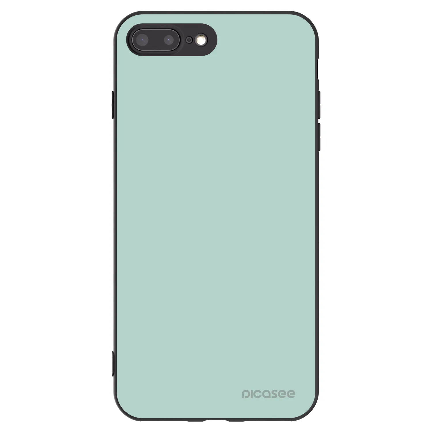Picasee Apple iPhone 7 Plus Hülle - Schwarzes Silikon - Pastel Charm