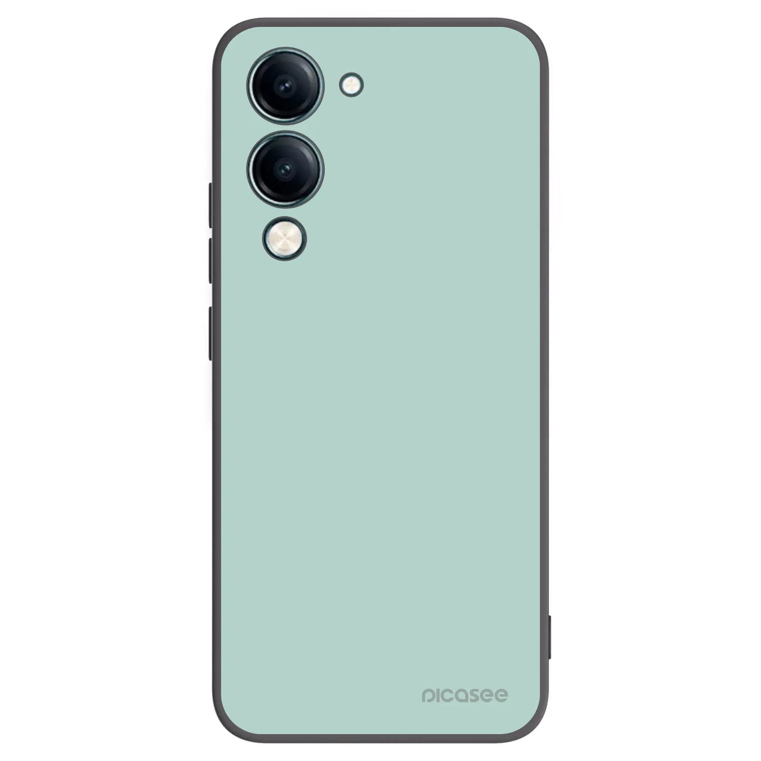 Picasee Vivo Y29s 5G Hülle - Schwarzes Silikon - Pastel Charm