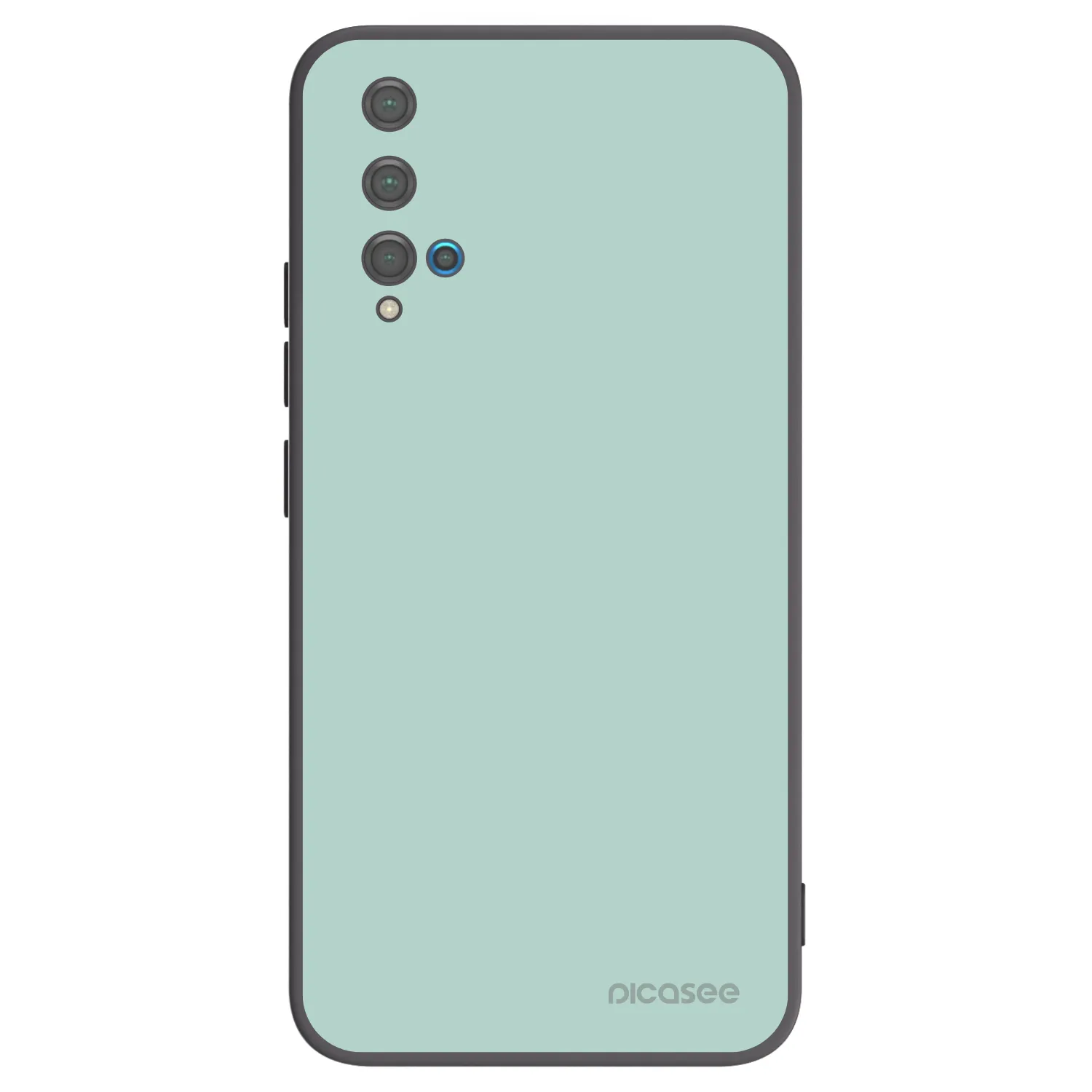 Picasee Huawei Nova 5T Hülle - Schwarzes Silikon - Pastel Charm