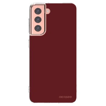 Picasee Samsung Galaxy S21 5G G991B Hülle - Transparentes Silikon - Red Bliss