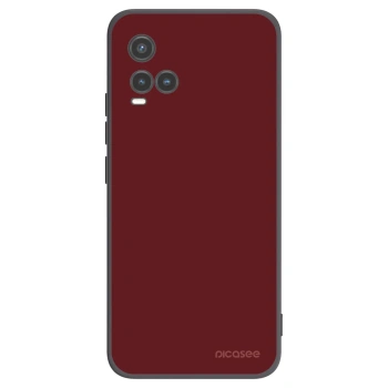 Picasee Vivo Y33s Hülle - Schwarzes Silikon - Red Bliss