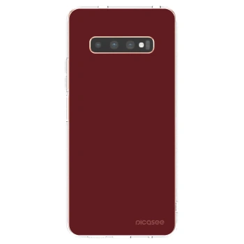 Picasee Samsung Galaxy S10 Plus G975 Hülle - Transparentes Silikon - Red Bliss
