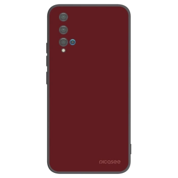 Picasee Huawei Nova 5T Hülle - Schwarzes Silikon - Red Bliss