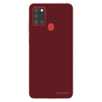 Picasee Samsung Galaxy A21s Hülle - Transparentes Silikon - Red Bliss
