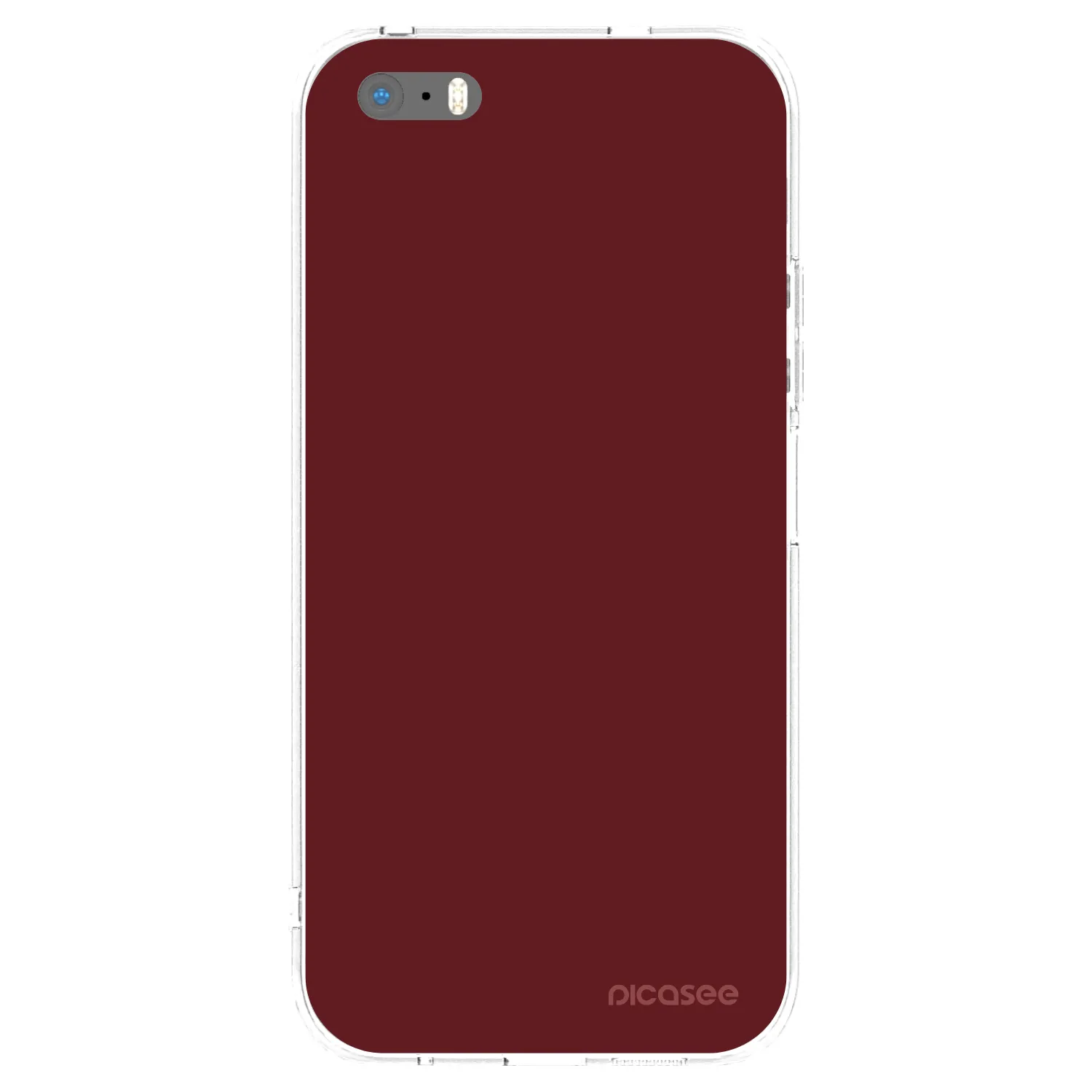 Picasee Apple iPhone 5/5S/SE Hülle - Transparentes Silikon - Red Bliss