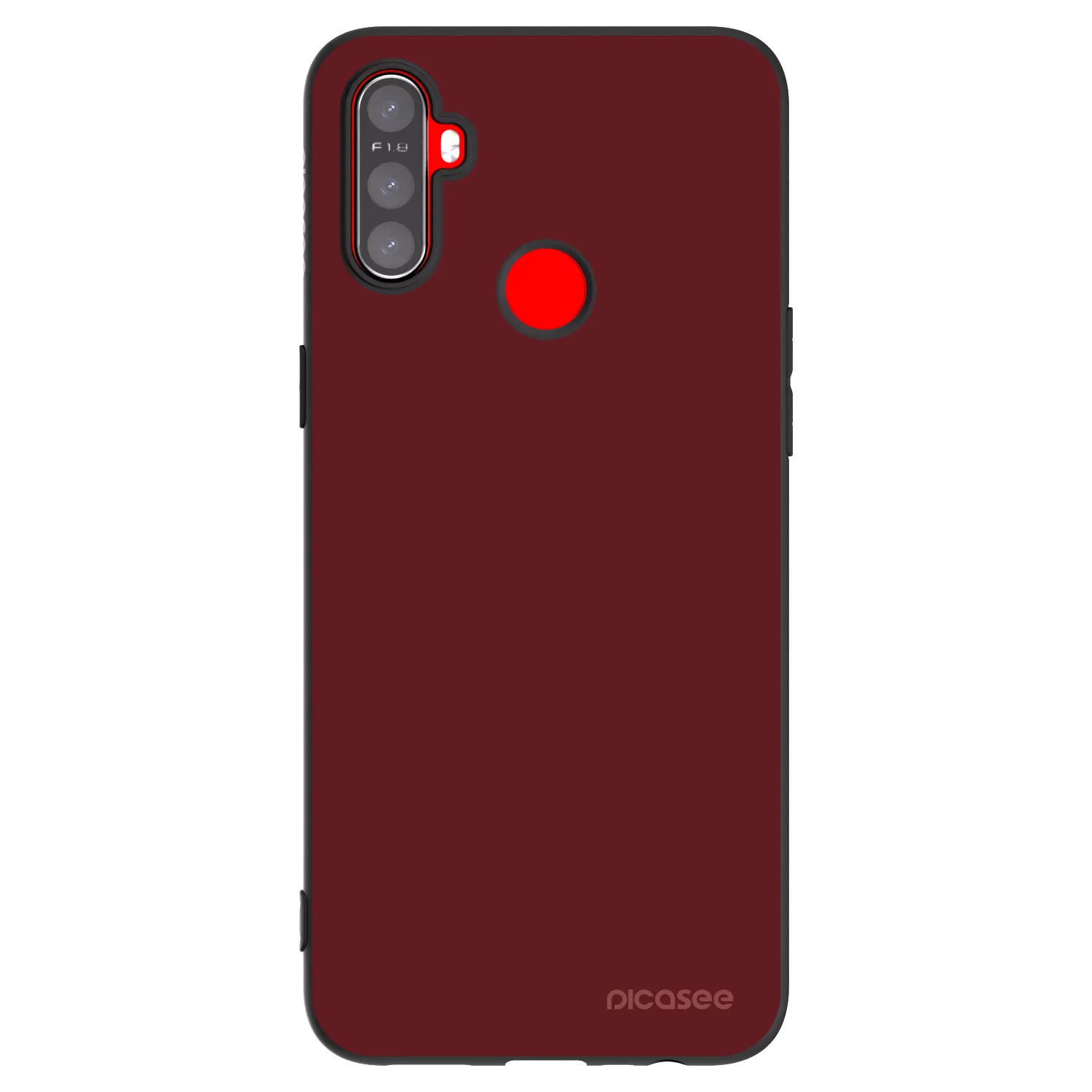 Picasee Realme 5 Hülle - Schwarzes Silikon - Red Bliss