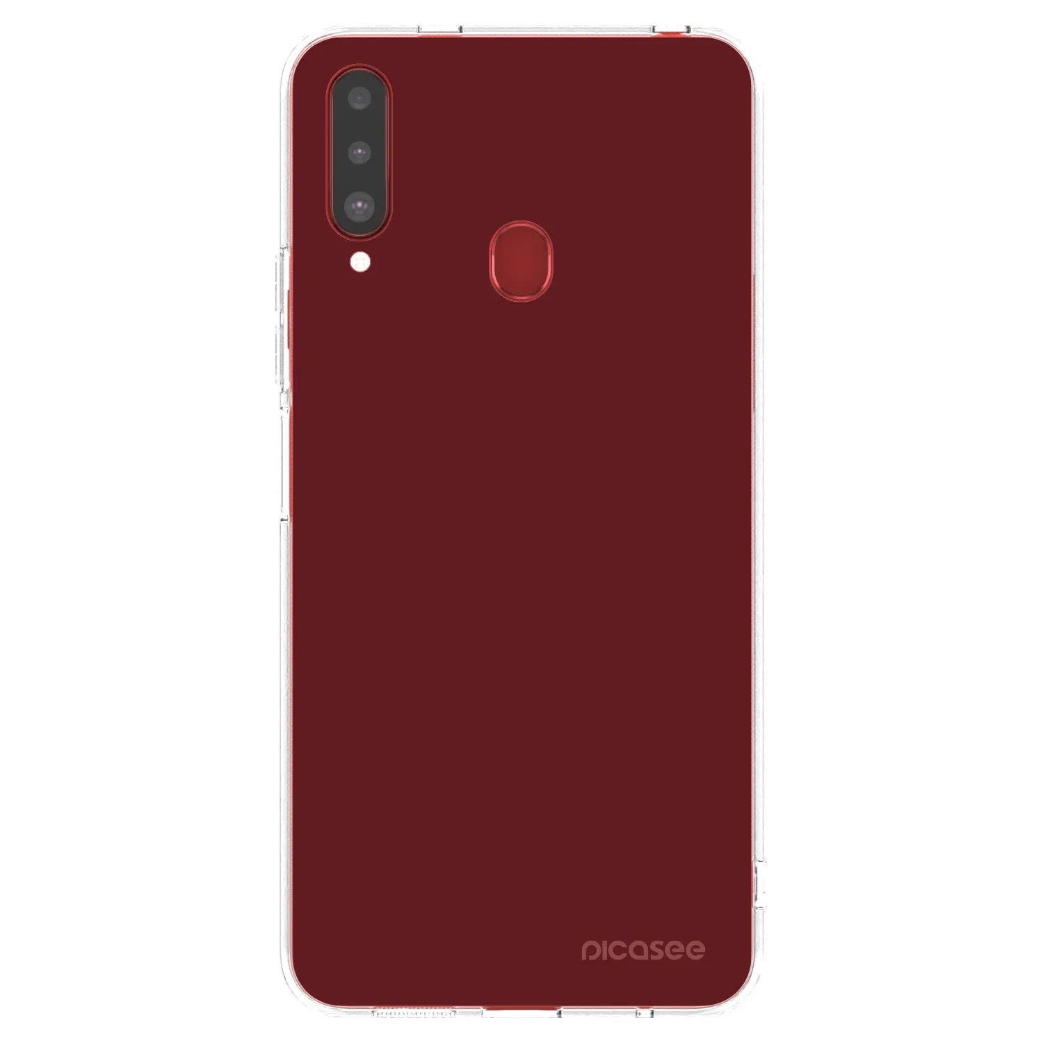 Picasee Samsung Galaxy A20s Hülle - Transparentes Silikon - Red Bliss