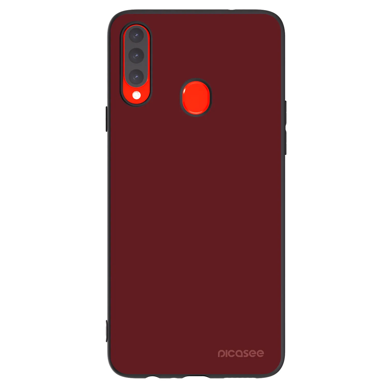 Picasee Samsung Galaxy A20s Hülle - Schwarzes Silikon - Red Bliss