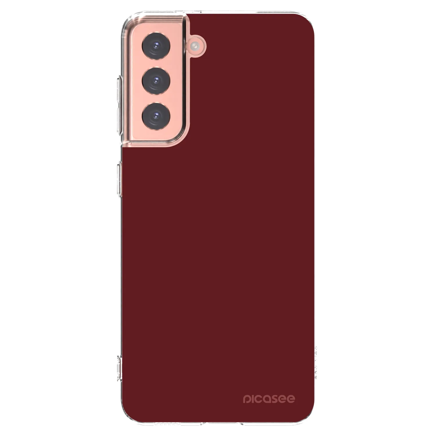 Picasee Samsung Galaxy S21 5G G991B Hülle - Transparentes Silikon - Red Bliss