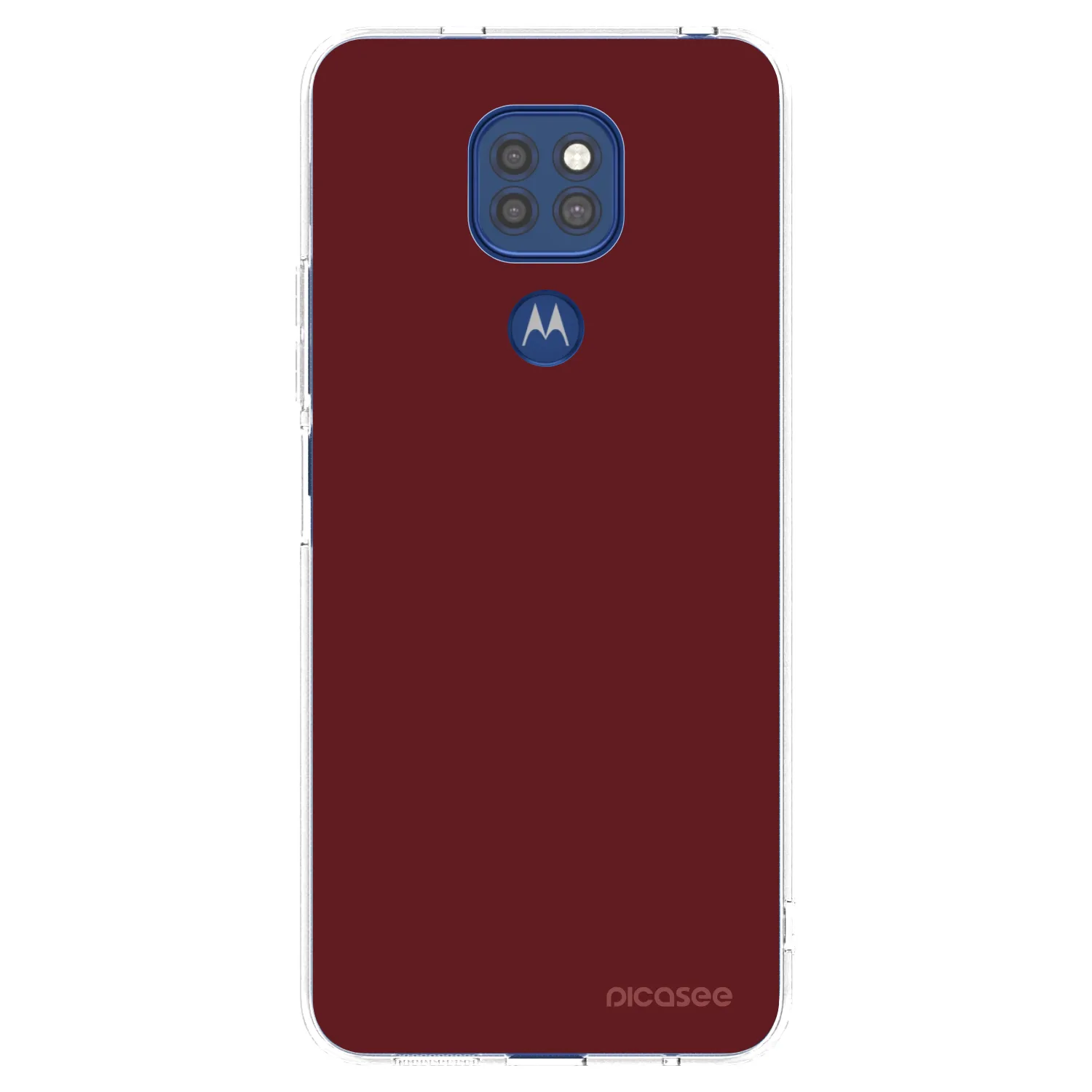 Picasee Motorola Moto G9 Play Hülle - Transparentes Silikon - Red Bliss