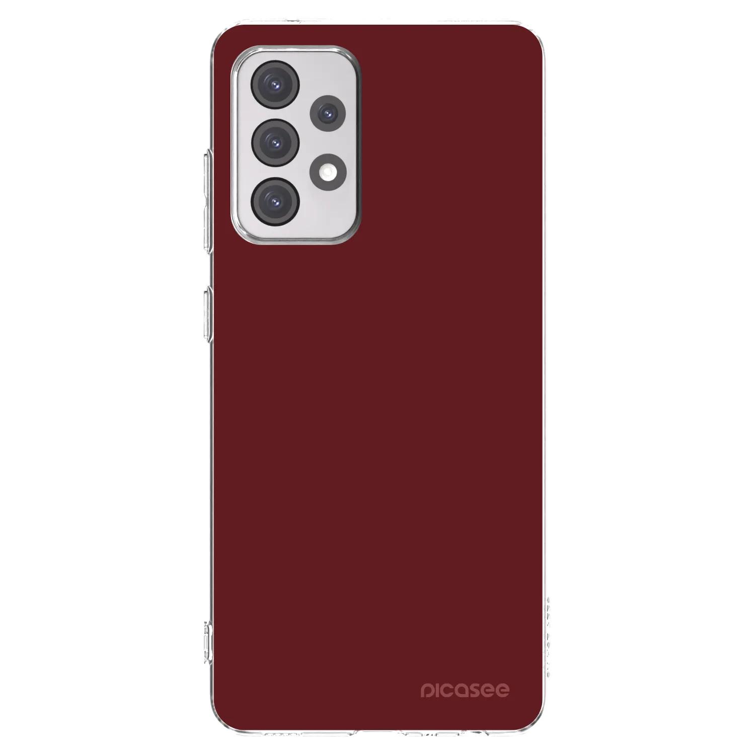 Picasee Samsung Galaxy A52s 5G A528B Hülle - Transparentes Silikon - Red Bliss