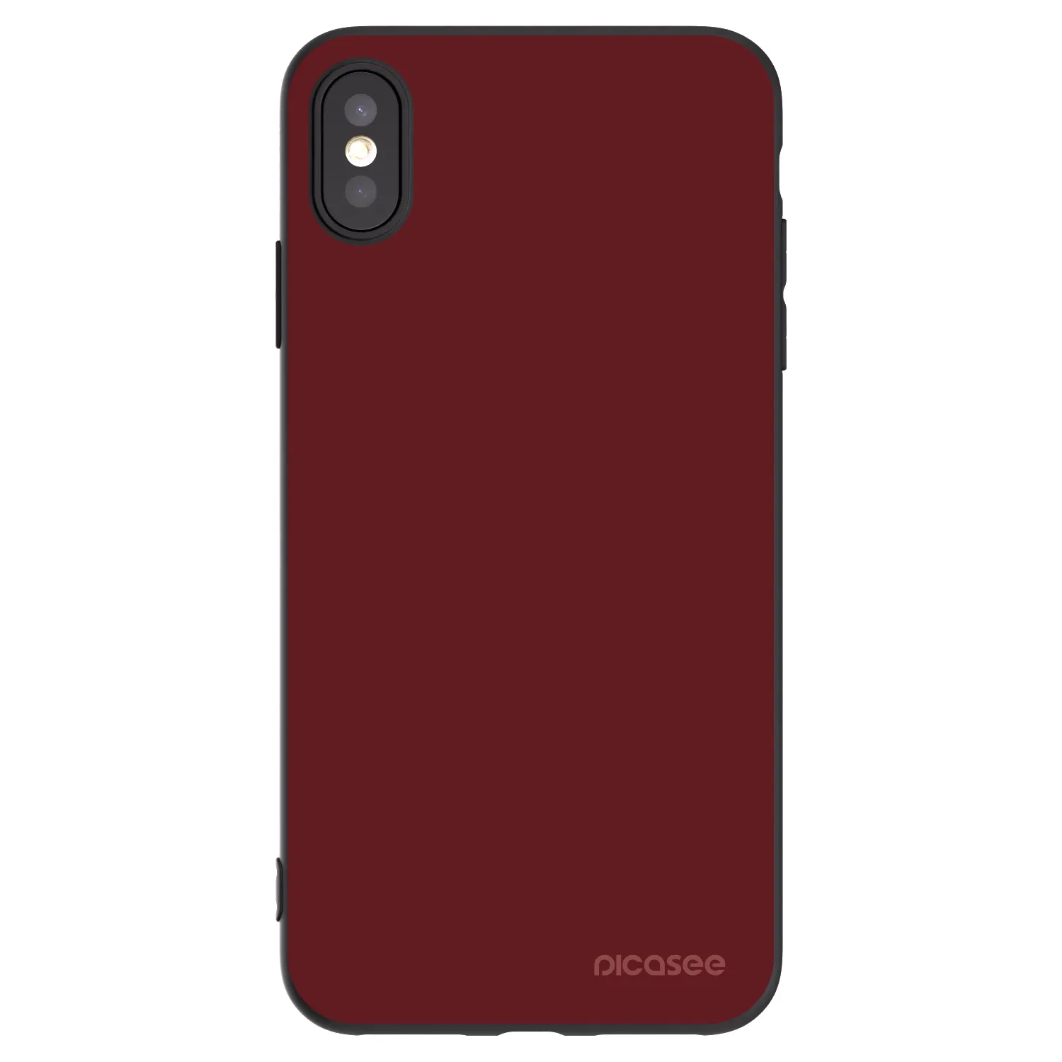 Picasee Apple iPhone XS Max Hülle - Schwarzes Silikon - Red Bliss