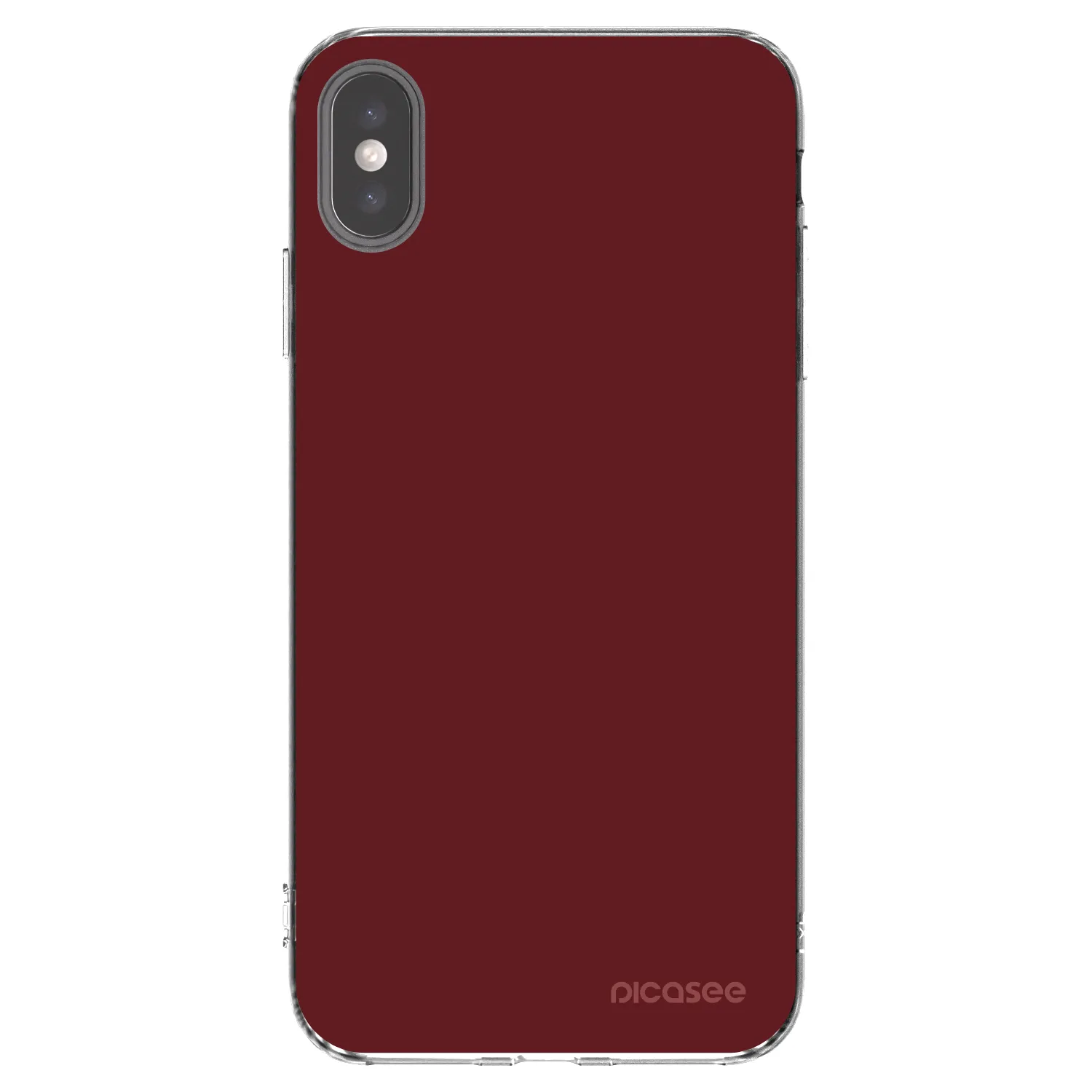 Picasee Apple iPhone XS Max Hülle - Transparentes Silikon - Red Bliss