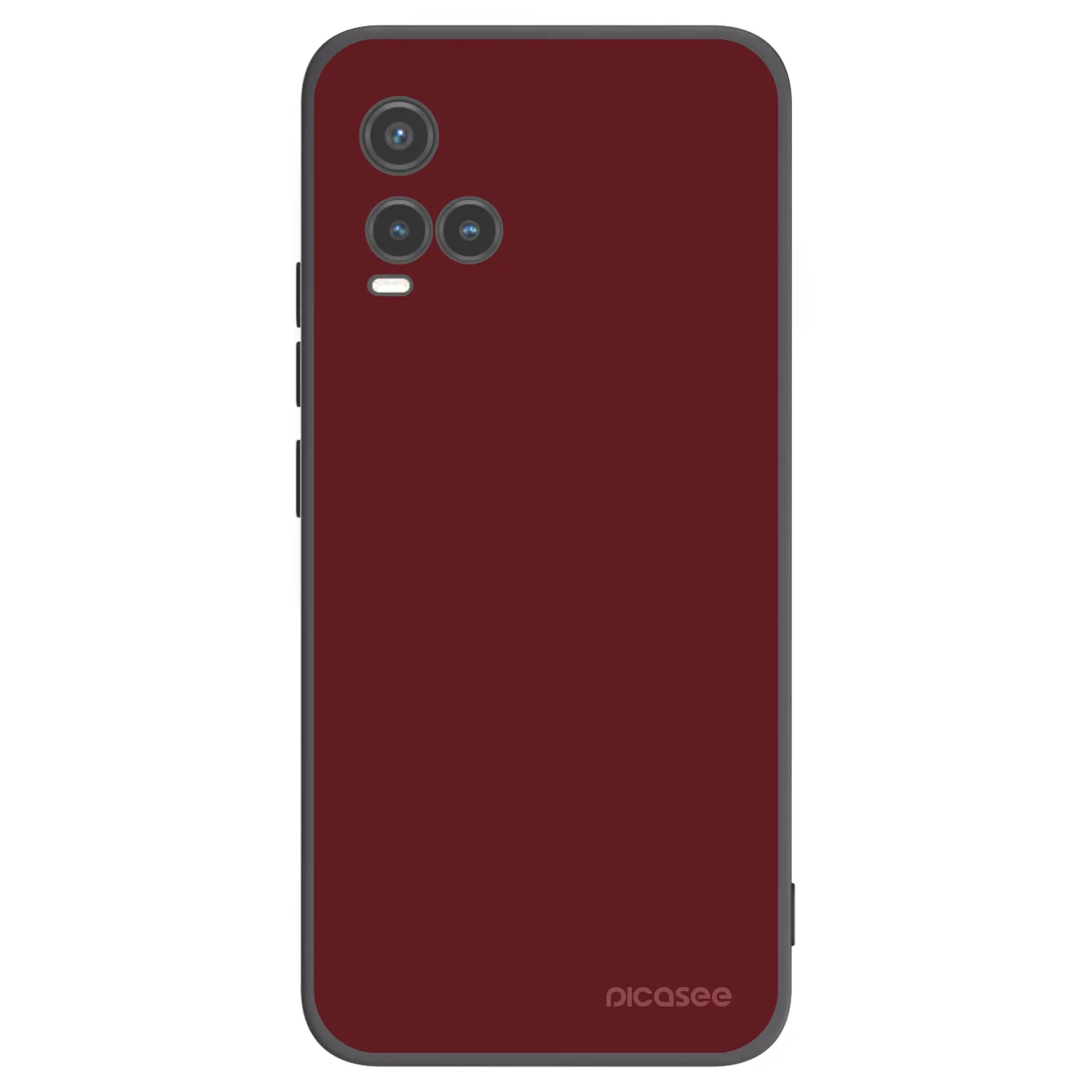 Picasee Vivo Y33s Hülle - Schwarzes Silikon - Red Bliss