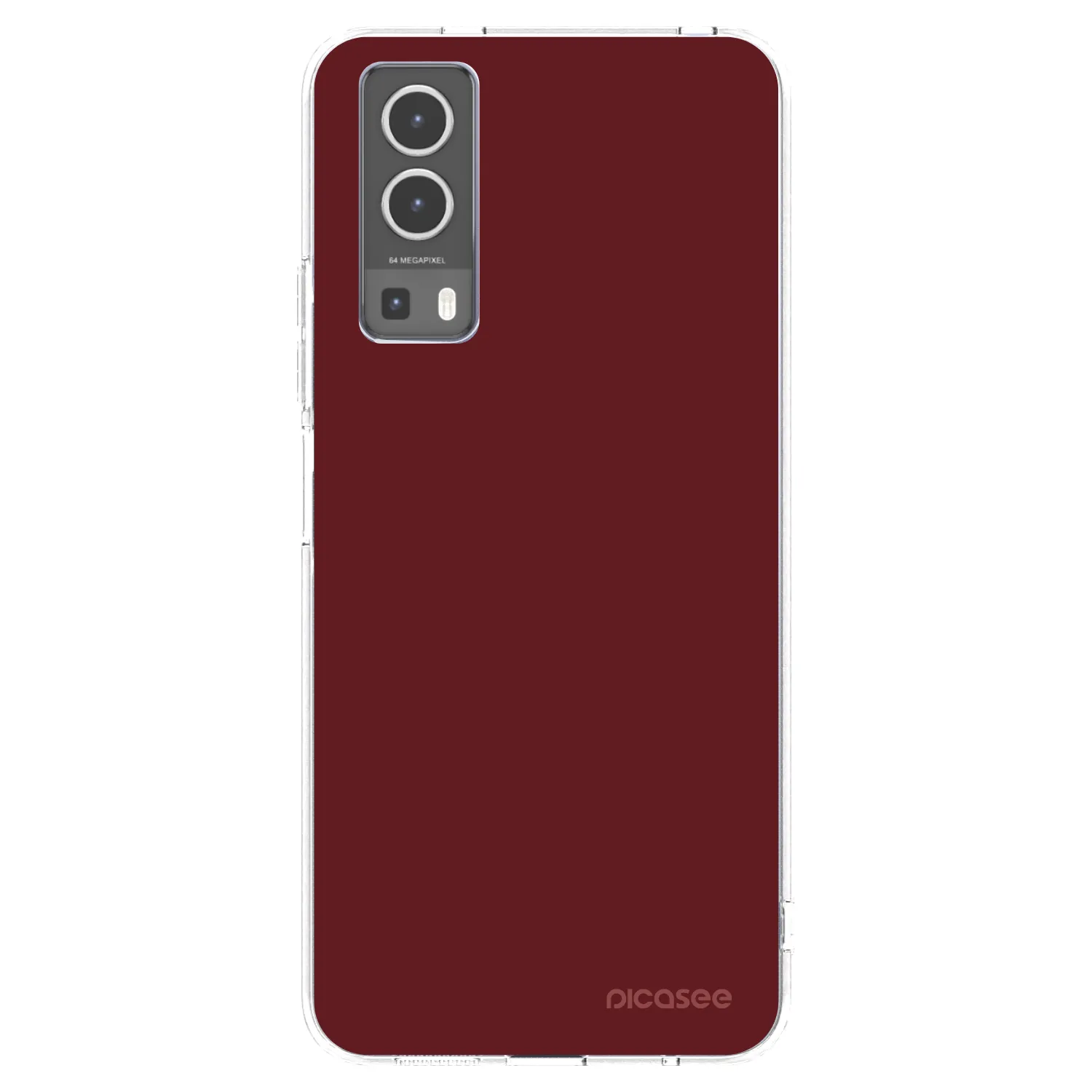 Picasee Vivo Y72 5G Hülle - Transparentes Silikon - Red Bliss