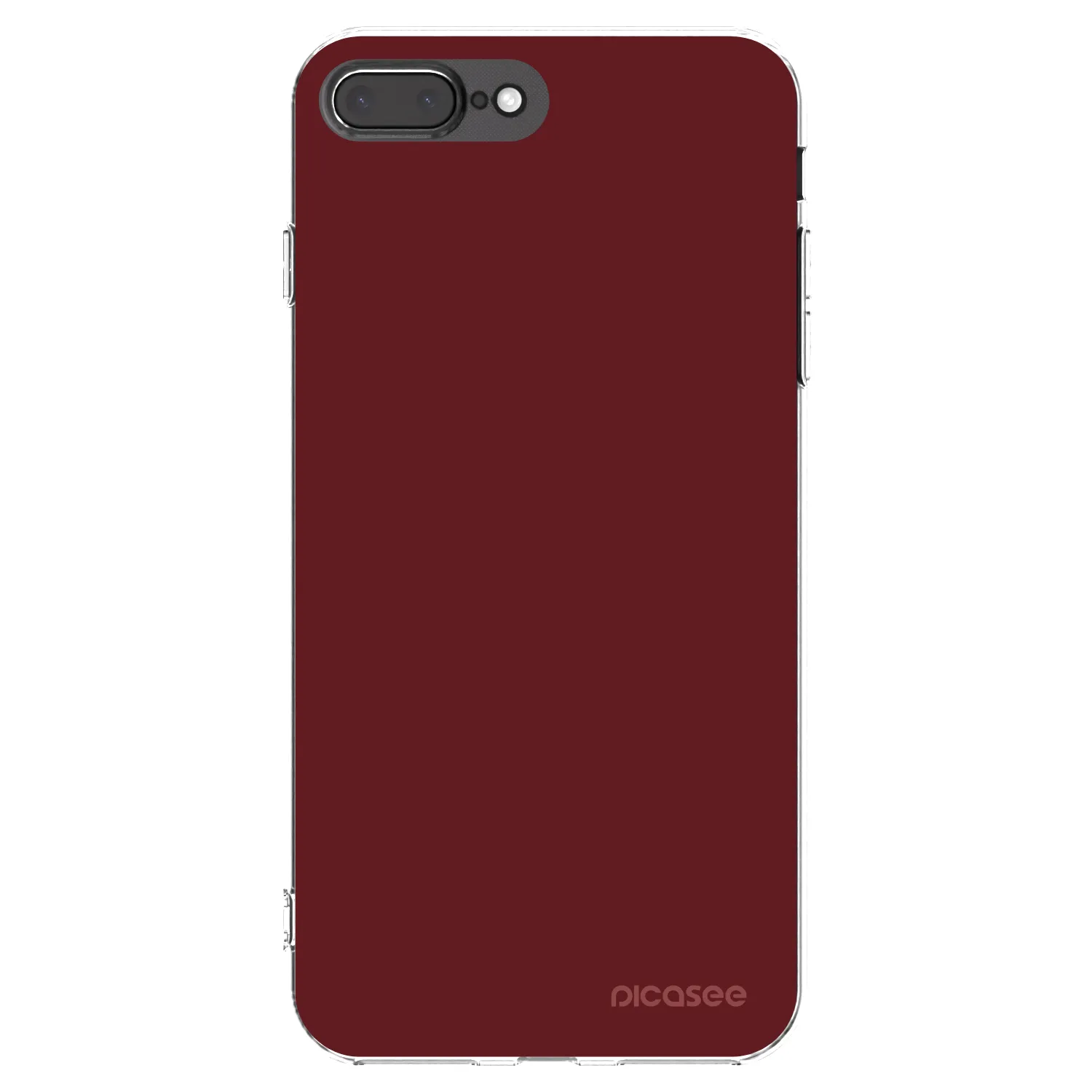 Picasee Apple iPhone 7 Plus Hülle - Transparentes Silikon - Red Bliss