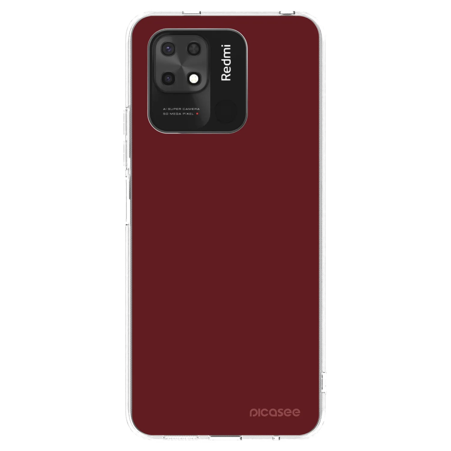Picasee Xiaomi Redmi 10C Hülle - Transparentes Silikon - Red Bliss