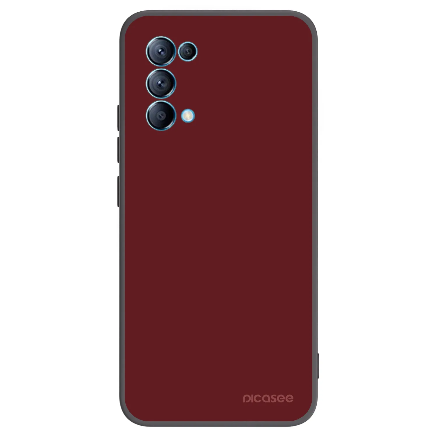 Picasee OPPO A16s Hülle - Schwarzes Silikon - Red Bliss