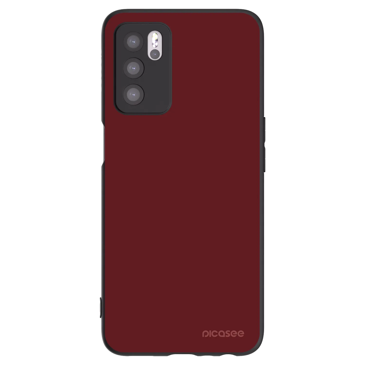 Picasee OPPO A16s Hülle - Schwarzes Silikon - Red Bliss