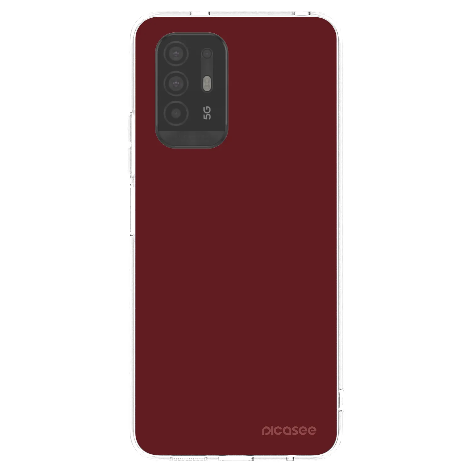 Picasee OPPO A94 5G Hülle - Transparentes Silikon - Red Bliss