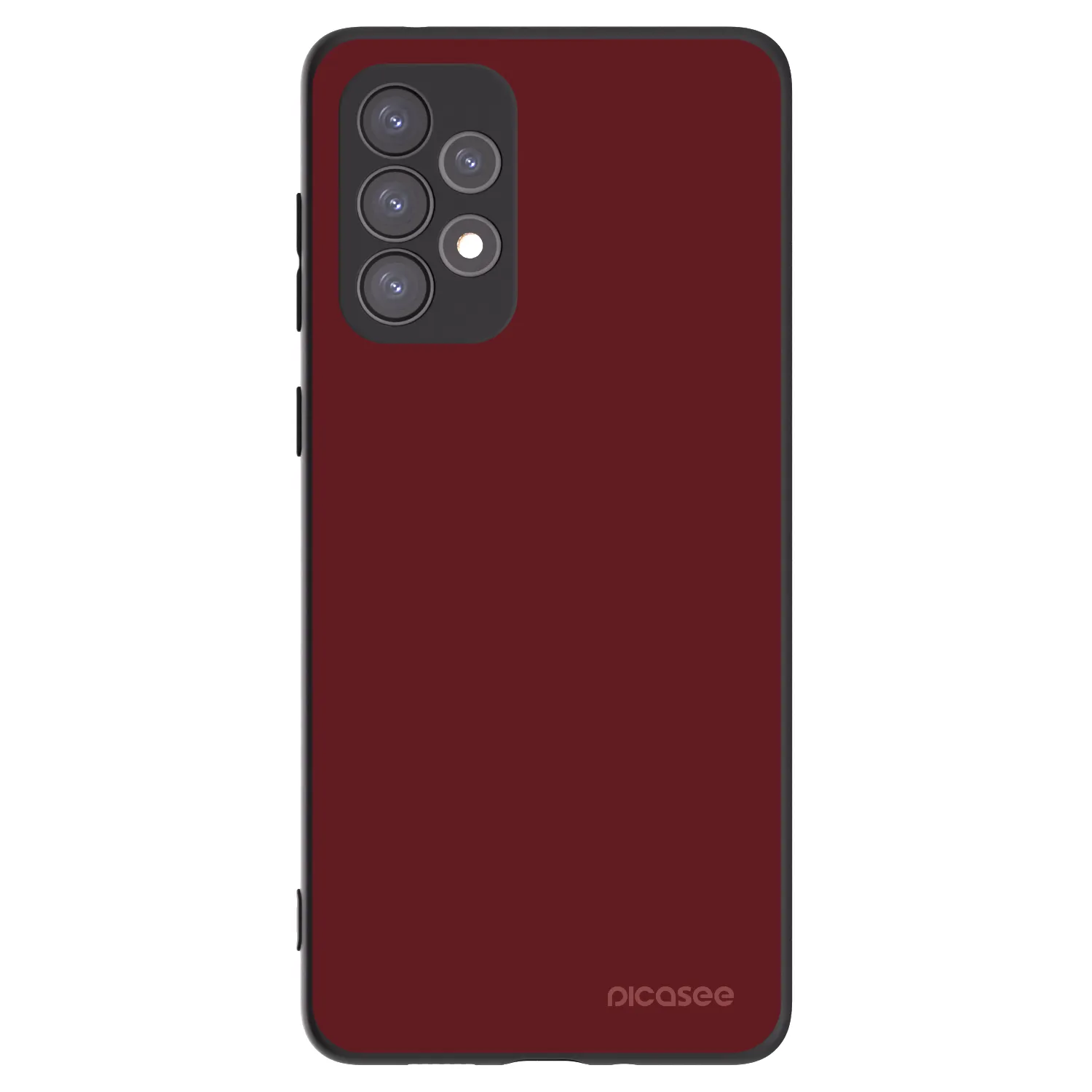 Picasee Samsung Galaxy A73 5G Hülle - Schwarzes Silikon - Red Bliss