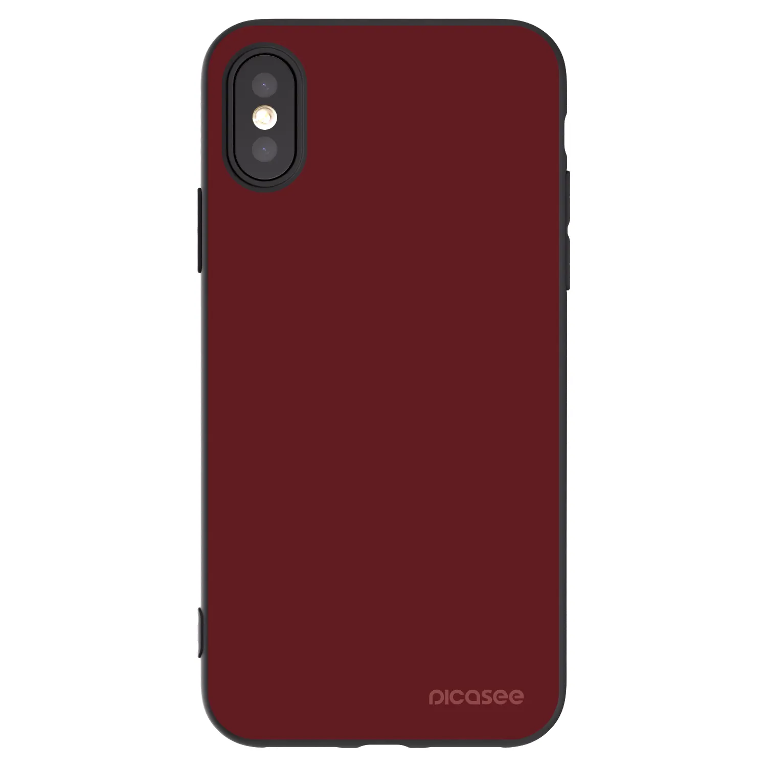 Picasee Apple iPhone X/XS Hülle - Schwarzes Silikon - Red Bliss