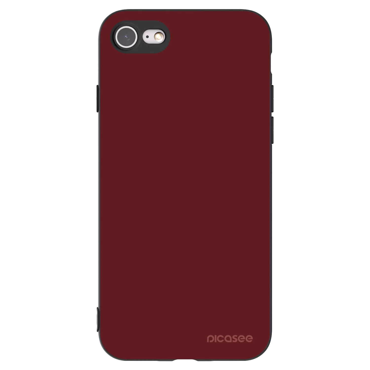Picasee Apple iPhone 7 Hülle - Schwarzes Silikon - Red Bliss