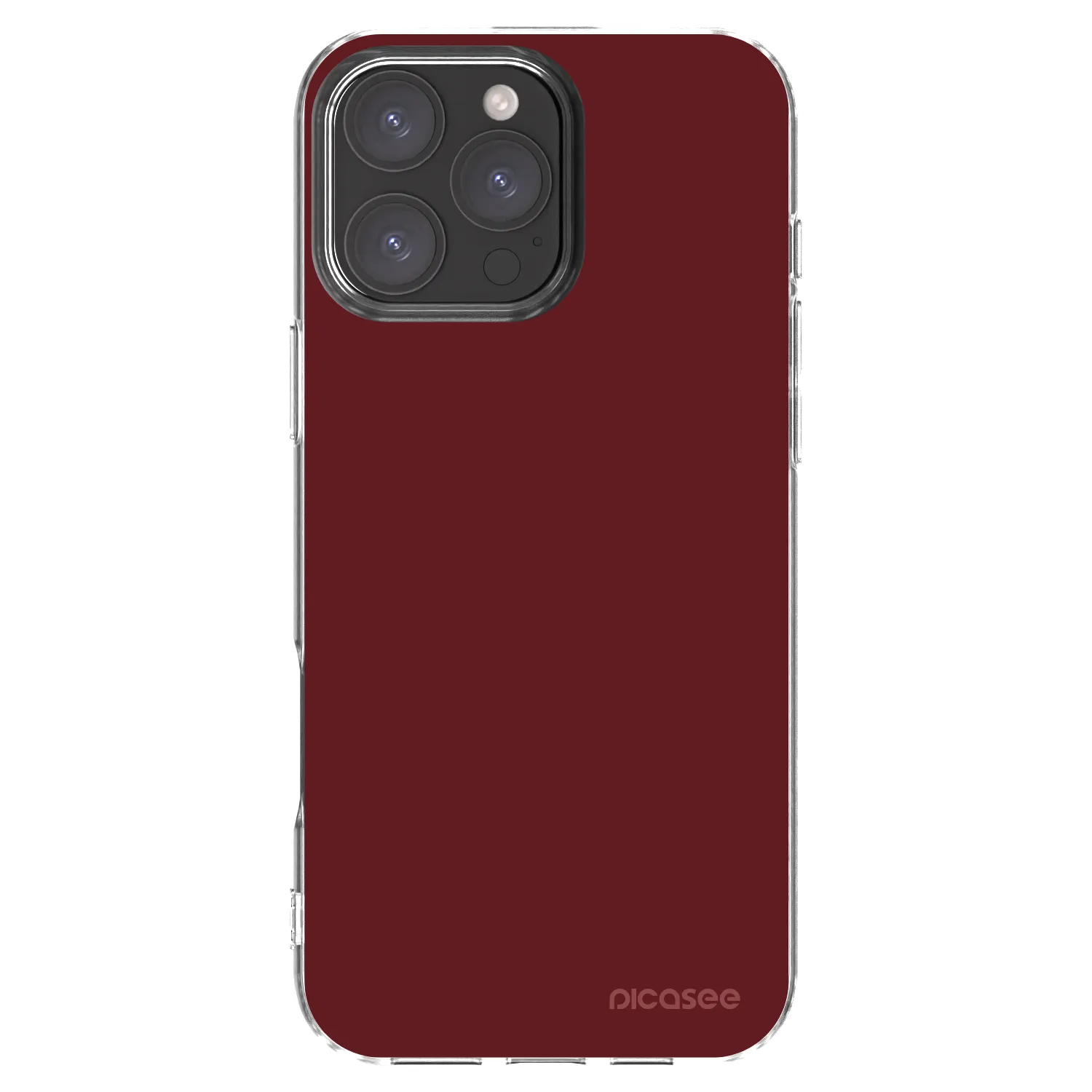 Picasee Apple iPhone 16 Pro Max Hülle - Transparentes Silikon - Red Bliss