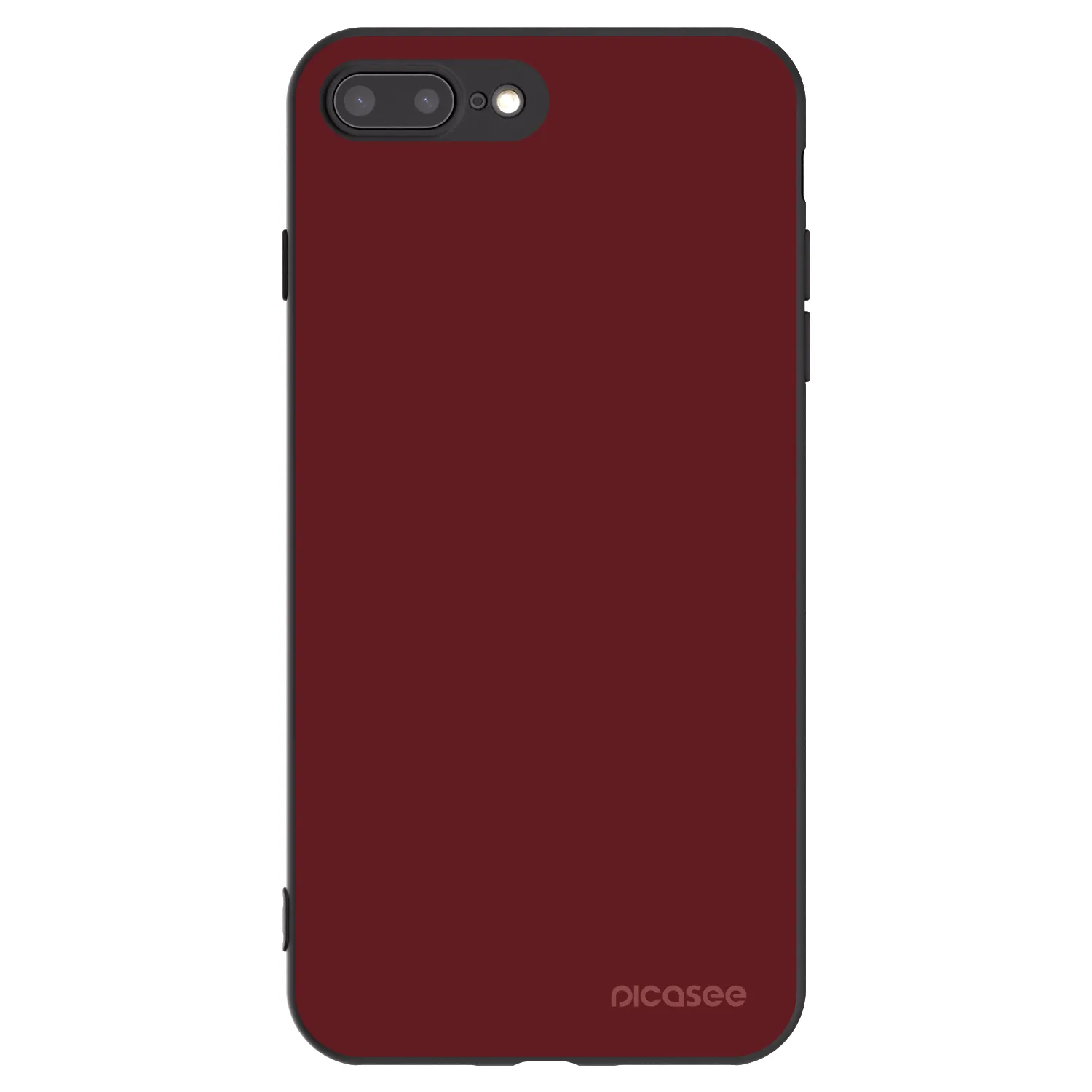 Picasee Apple iPhone 7 Plus Hülle - Schwarzes Silikon - Red Bliss