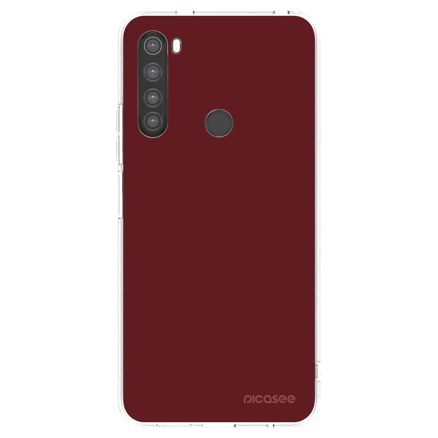 Picasee Xiaomi Redmi Note 8 Hülle - Transparentes Silikon - Red Bliss