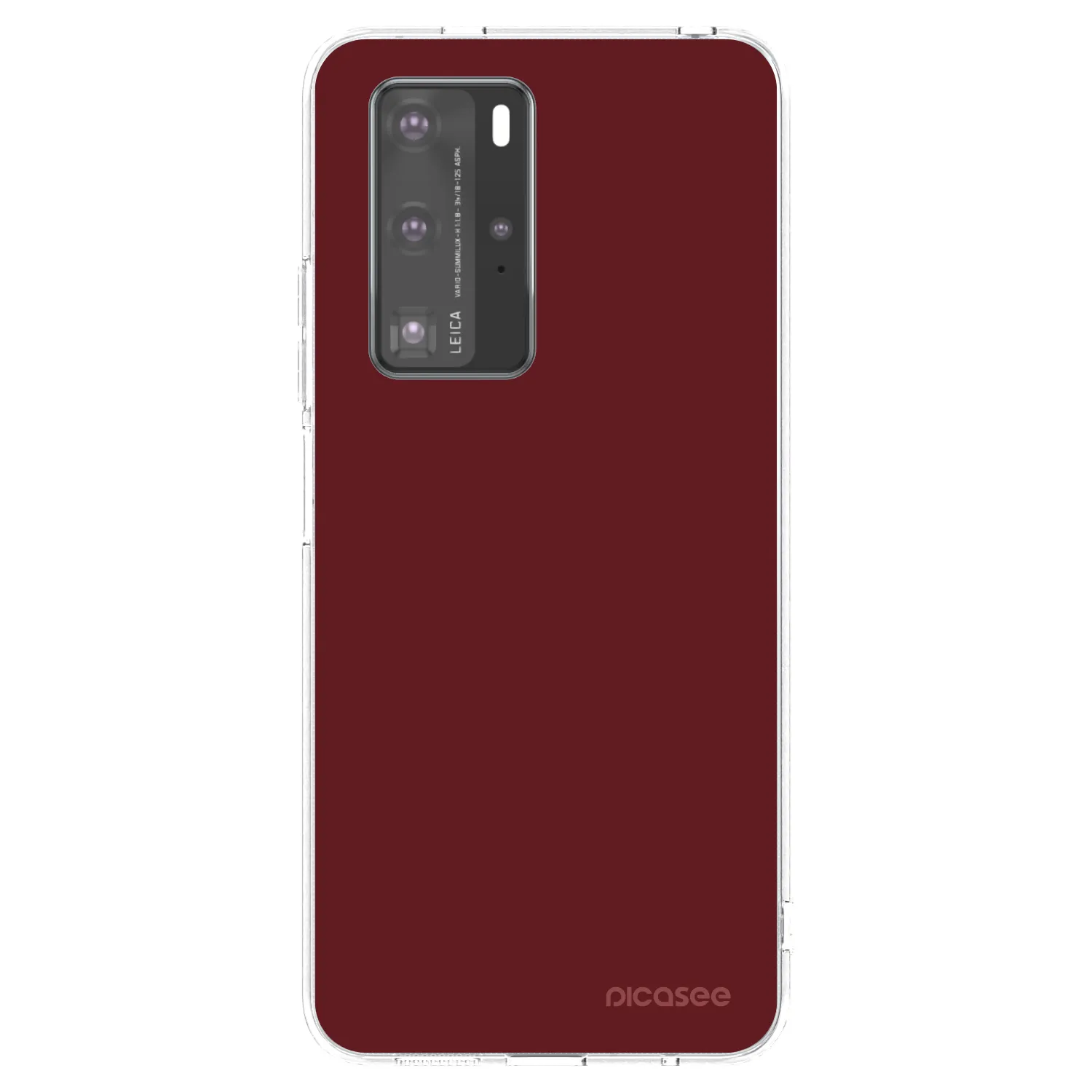 Picasee Huawei P40 Pro Hülle - Transparentes Silikon - Red Bliss
