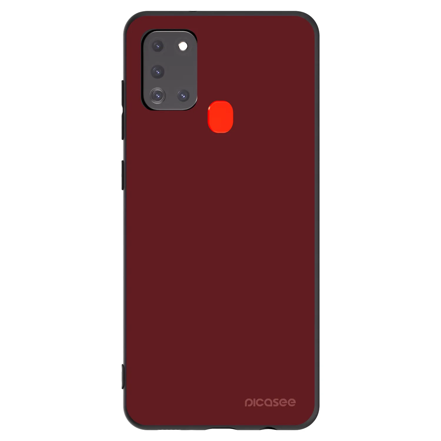 Picasee Samsung Galaxy A21s Hülle - Schwarzes Silikon - Red Bliss