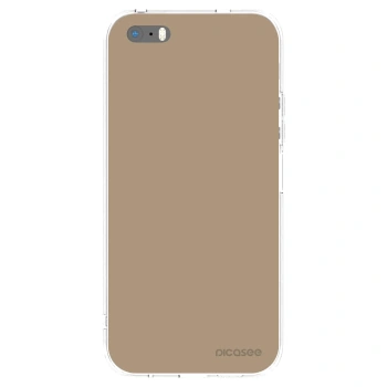 Picasee Apple iPhone 5/5S/SE Hülle - Transparentes Silikon - Soft Sand