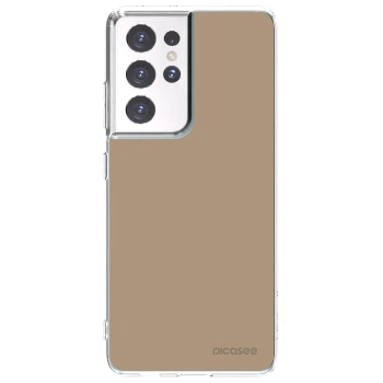 Picasee Samsung Galaxy S21 Ultra 5G G998B Hülle - Transparentes Silikon - Soft Sand