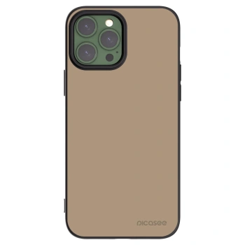Picasee Apple iPhone 13 Pro Max Hülle - Schwarzes Silikon - Soft Sand