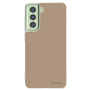 Picasee Samsung Galaxy S21 FE 5G Hülle - Transparentes Silikon - Soft Sand