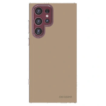 Picasee Samsung Galaxy S22 Ultra 5G Hülle - Transparentes Silikon - Soft Sand