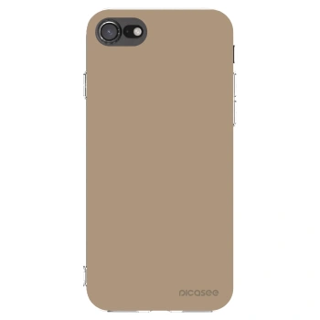 Picasee Apple iPhone SE 2022 Hülle - Transparentes Silikon - Soft Sand