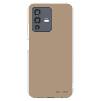 Picasee Vivo V23 5G Hülle - Transparentes Silikon - Soft Sand