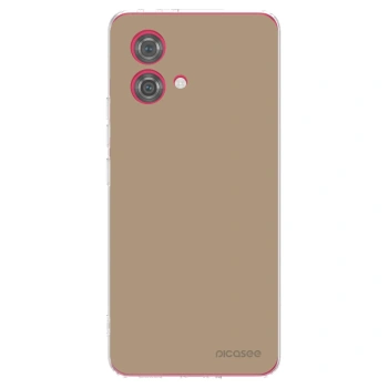Picasee Motorola Moto G84 5G Hülle - Transparentes Silikon - Soft Sand
