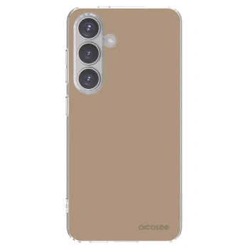 Picasee Samsung Galaxy S24 S921B 5G Hülle - Transparentes Silikon - Soft Sand