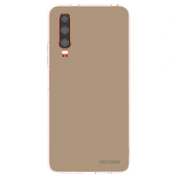 Picasee Huawei P30 Hülle - Transparentes Silikon - Soft Sand