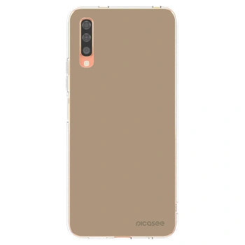 Picasee Samsung Galaxy A70 A705F Hülle - Transparentes Silikon - Soft Sand