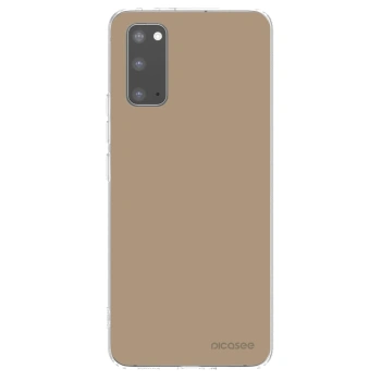 Picasee Samsung Galaxy S20 G980F Hülle - Transparentes Silikon - Soft Sand